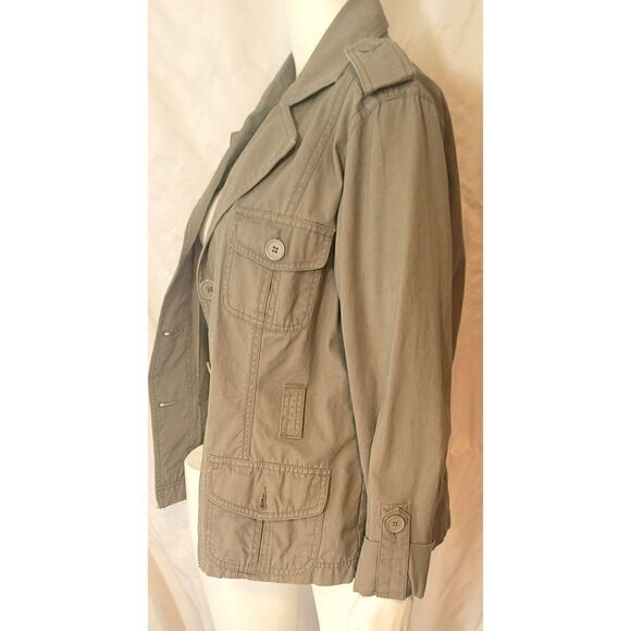 Maurice's Utility Military Button Up Jacket - Size L - Picture 3 of 8